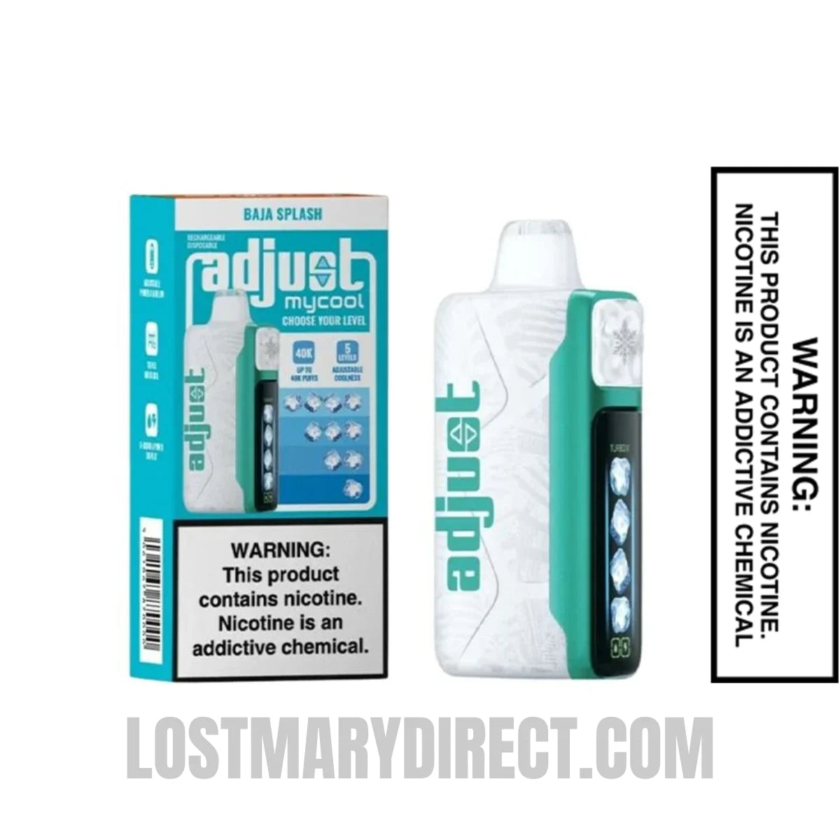 Baja Splash Adjust MyCool 40k Disposable Package Box Baja Splash Adjust MyCool 40k Disposable Package Box
