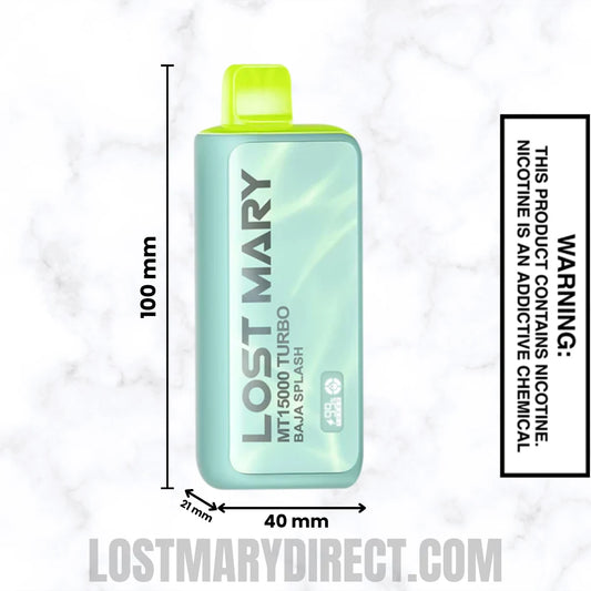 Baja Splash Lost Mary MT15000 TURBO Vape Dimension Baja Splash Lost Mary MT15000 TURBO Vape Dimension