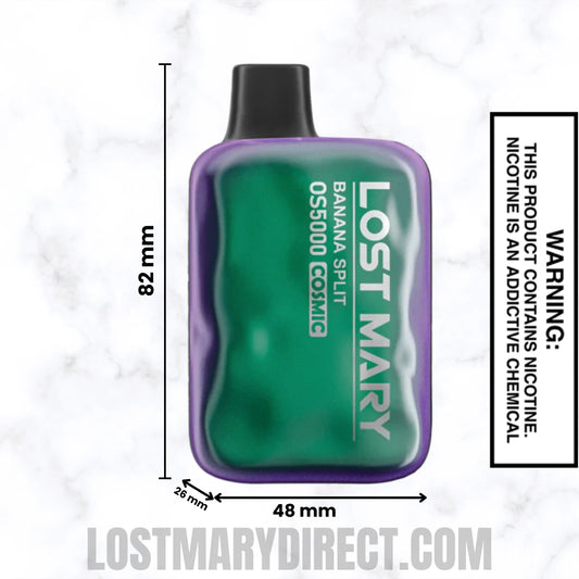 Banana Split Lost Mary OS5000 Cosmic Edition Vape Banana Split Lost Mary OS5000 Cosmic Edition Vape