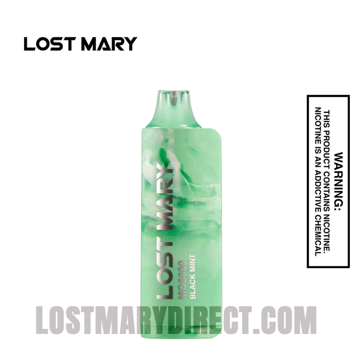 Black Mint Lost Mary MO5000 Disposable Vape | 5000 Puffs Black Mint Lost Mary MO5000 Disposable Vape | 5000 Puffs