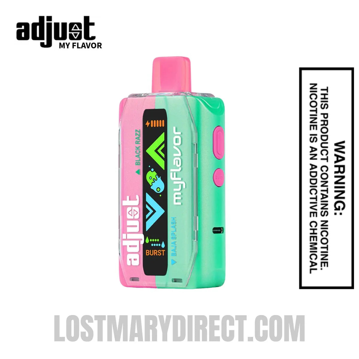 Black Razz Baja Adjust MyFlavor 40K Disposable Vape Black Razz Baja Adjust MyFlavor 40K Disposable Vape