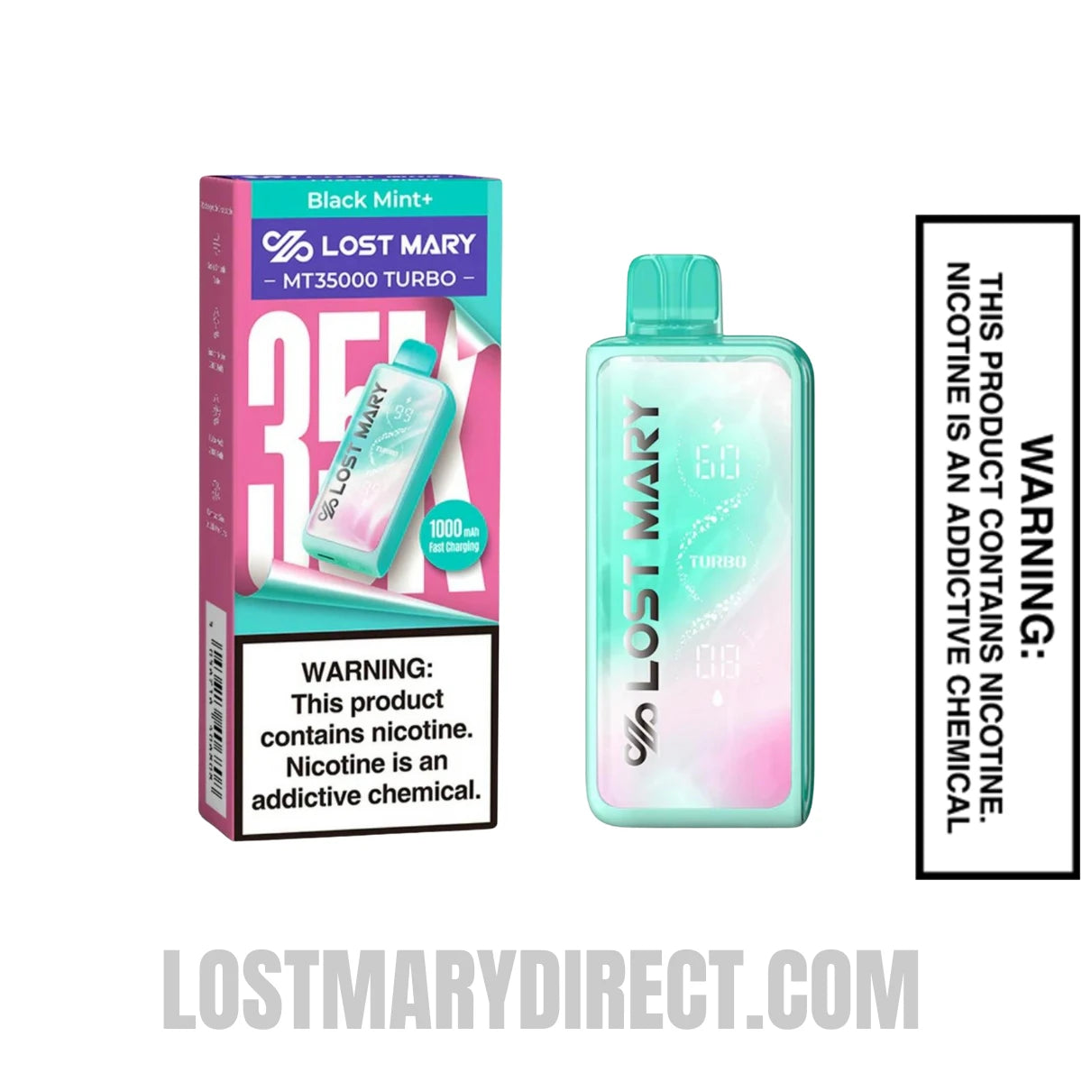 Black Mint Lost Mary MT35000 Turbo Vape Package Black Mint Lost Mary MT35000 Turbo Vape Package