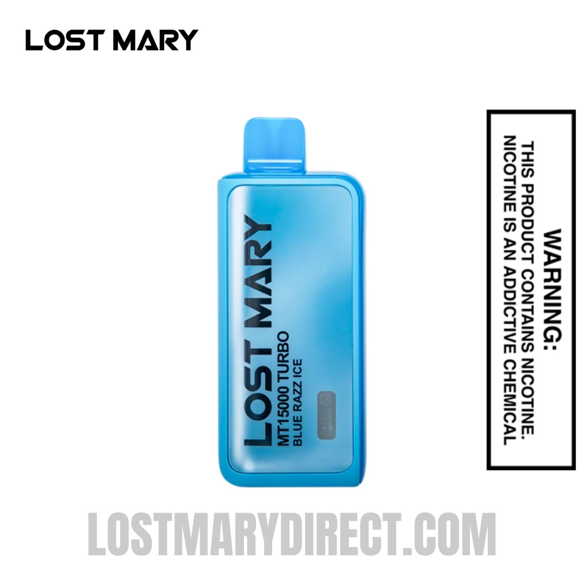 Blue Razz Ice Lost Mary MT15000 Turbo Vape - 0% Nic Blue Razz Ice Lost Mary MT15000 Turbo Vape - 0% Nic