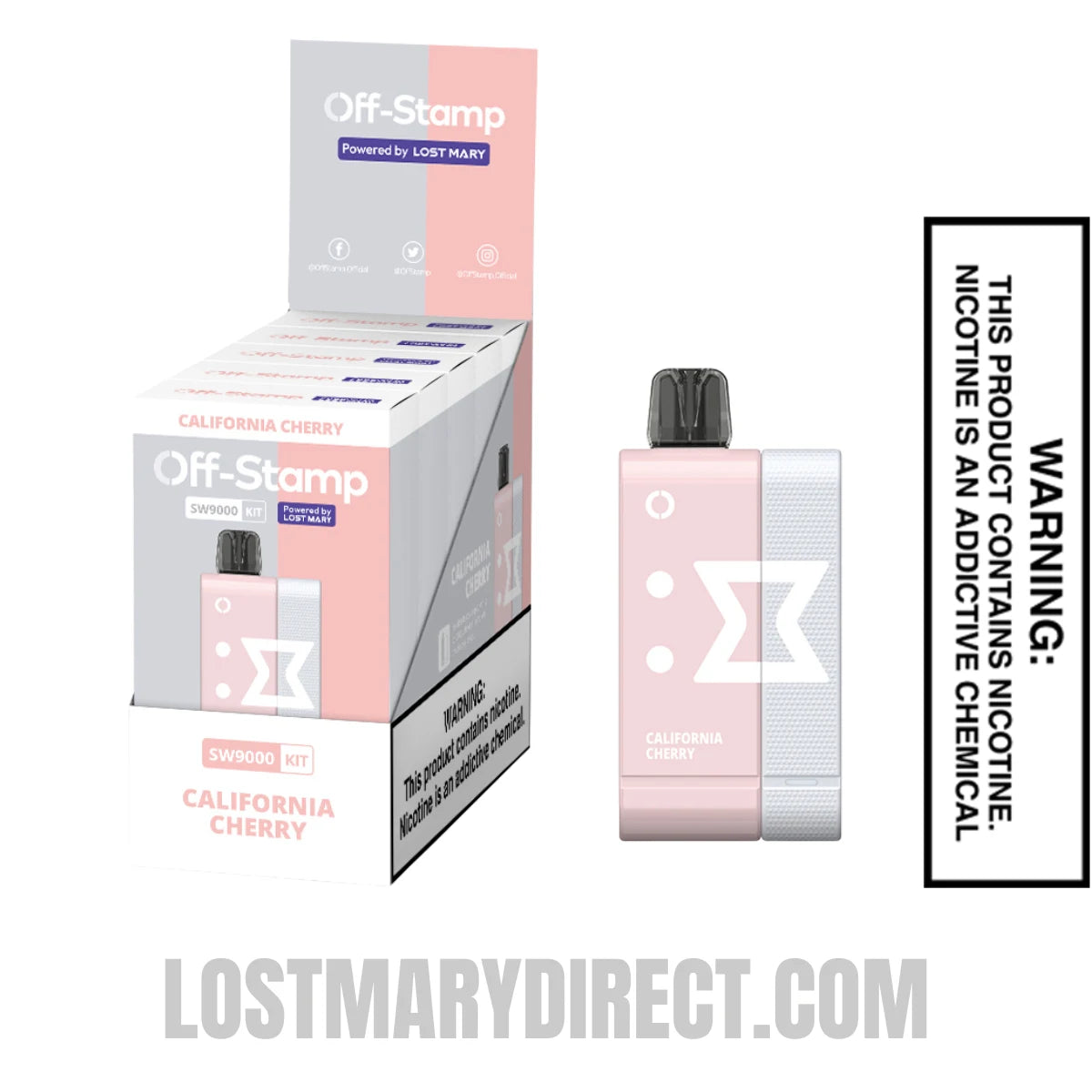 California Cherry Off Stamp SW9000 Disposable Kit With Bundle Pack California Cherry Off Stamp SW9000 Disposable Kit With Bundle Pack