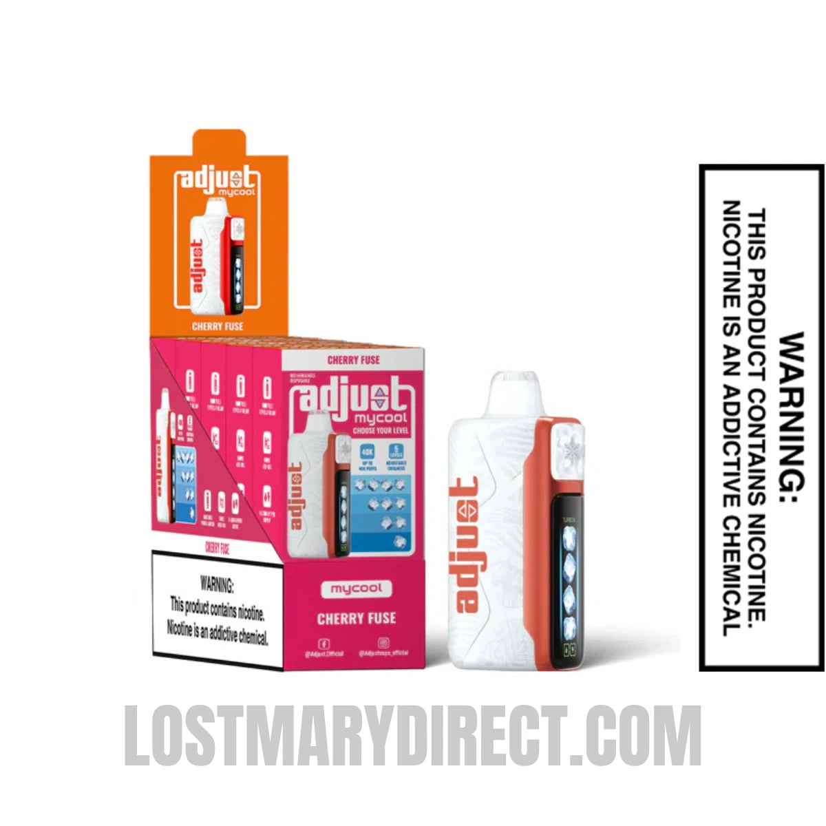 Cherry Fuse Adjust MyCool 40k Disposable Vape Bundle Pack Cherry Fuse Adjust MyCool 40k Disposable Vape Bundle Pack