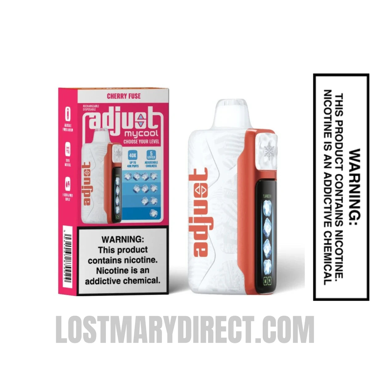 Cherry Fuse Adjust MyCool 40k Disposable Vape with Package Box Cherry Fuse Adjust MyCool 40k Disposable Vape with Package Box