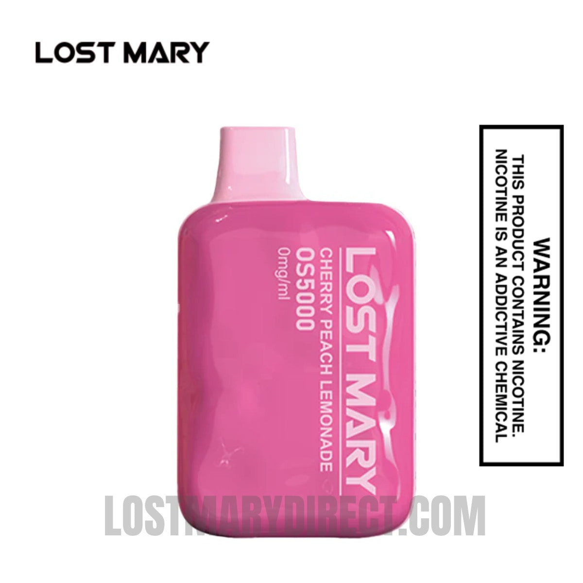 Cherry Peach Lemonade Lost Mary OS5000 Zero Nicotine Vape Cherry Peach Lemonade Lost Mary OS5000 Zero Nicotine Vape
