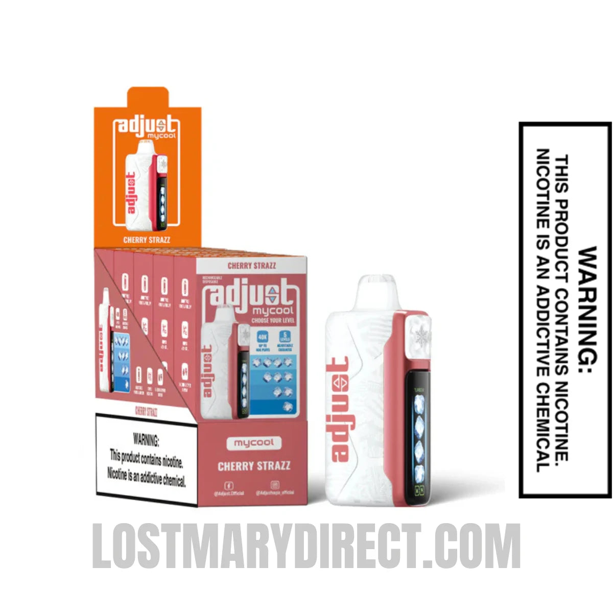 Cherry Strazz Adjust MyCool 40k Disposable Vape Bundle Pack Cherry Strazz Adjust MyCool 40k Disposable Vape Bundle Pack