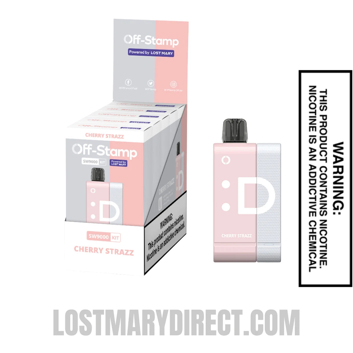 Cherry Strazz Off Stamp SW9000 Disposable Kit With Bundle Pack Cherry Strazz Off Stamp SW9000 Disposable Kit With Bundle Pack