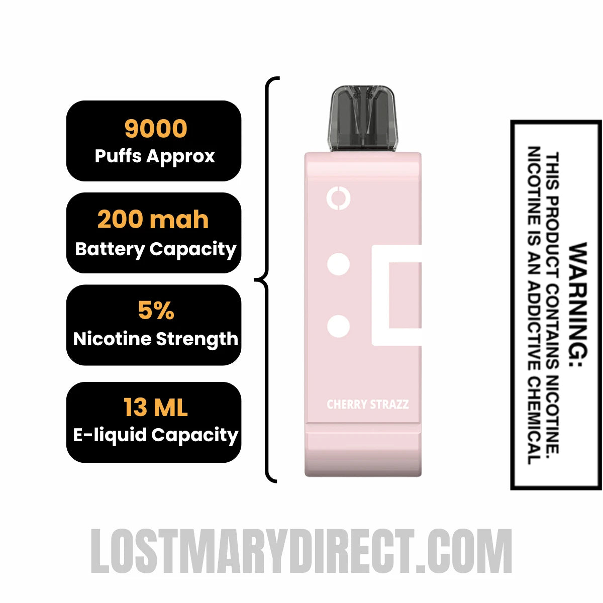Cherry Strazz Off Stamp SW9000 Disposable Pod Specifications Cherry Strazz Off Stamp SW9000 Disposable Pod Specifications