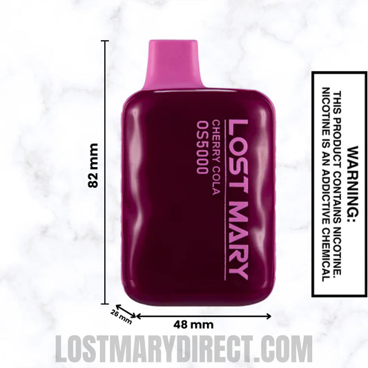 Cherry Cola Lost Mary OS5000 Disposable Vape Dimension Cherry Cola Lost Mary OS5000 Disposable Vape Dimension