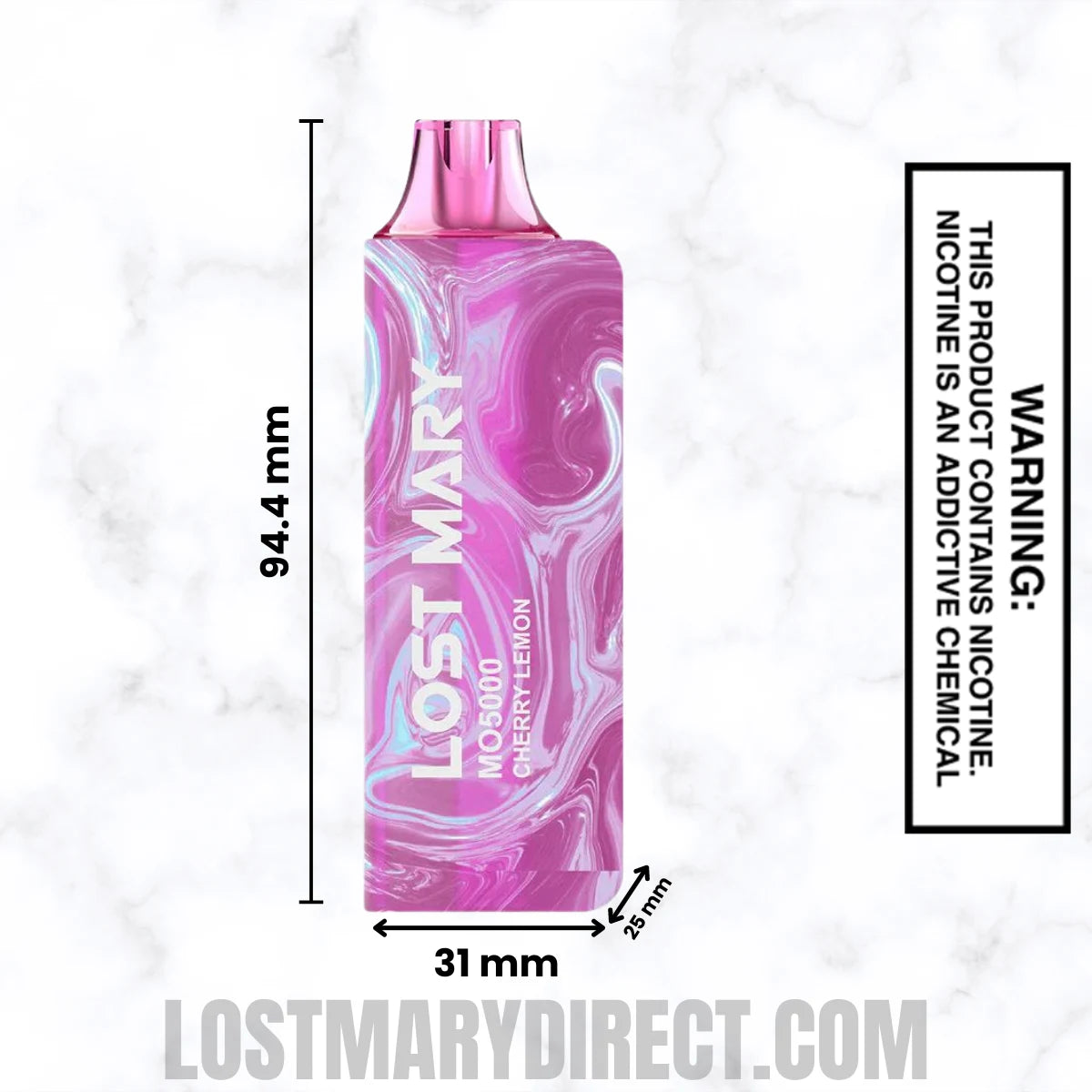Cherry Lemon Lost Mary MO5000 Disposable Vape Dimension Cherry Lemon Lost Mary MO5000 Disposable Vape Dimension