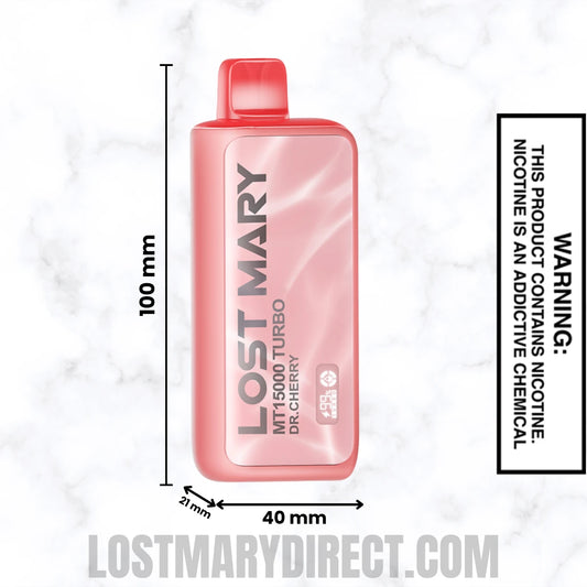 Dr. Cherry Lost Mary MT15000 TURBO Vape Dimension Dr. Cherry Lost Mary MT15000 TURBO Vape Dimension