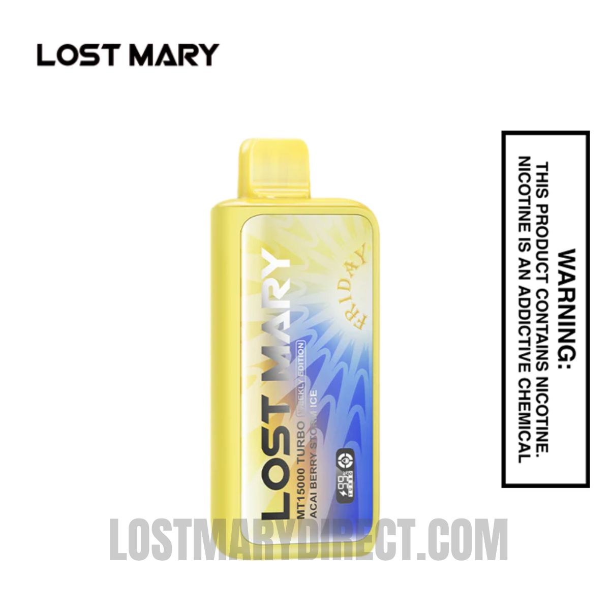 Acai Berry Storm Ice Lost Mary MT15000 Turbo (Friday) Acai Berry Storm Ice Lost Mary MT15000 Turbo (Friday)