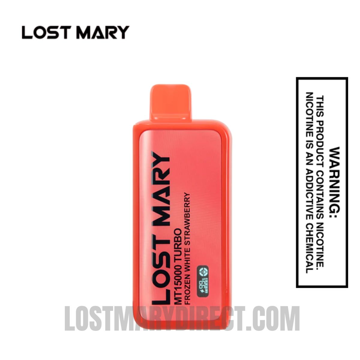 White Strawberry Lost Mary MT15000 TURBO Frozen Edition White Strawberry Lost Mary MT15000 TURBO Frozen Edition
