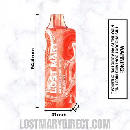 Fuji Duo Ice Lost Mary MO5000 Disposable Vape Dimension Fuji Duo Ice Lost Mary MO5000 Disposable Vape Dimension