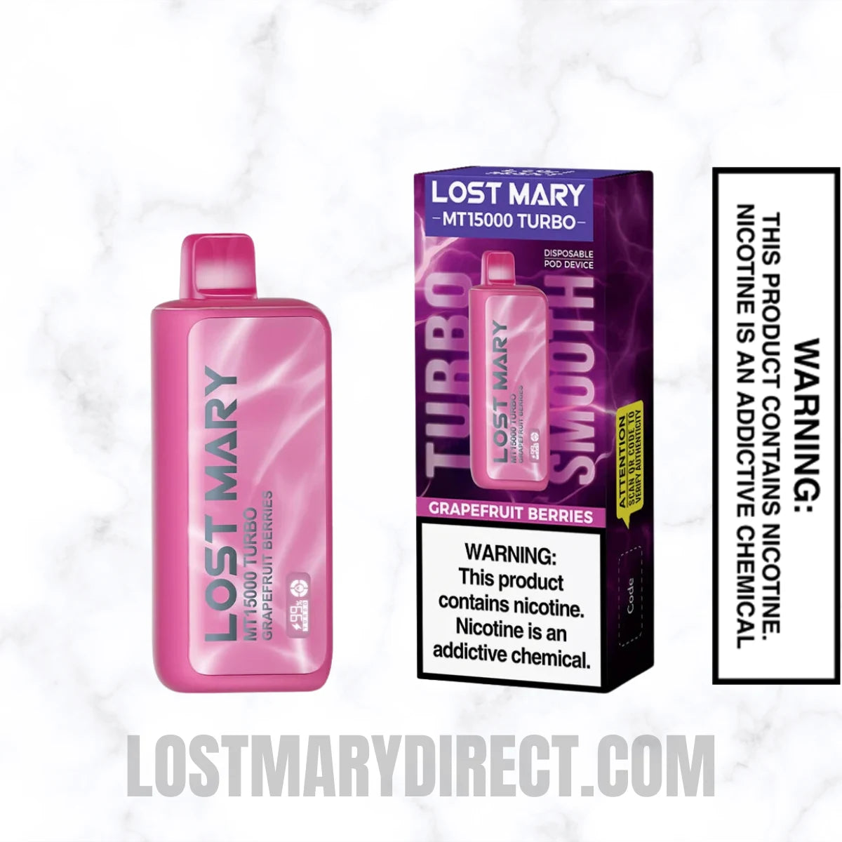 Grapefruit Berries Lost Mary MT15000 TURBO Package Grapefruit Berries Lost Mary MT15000 TURBO Package