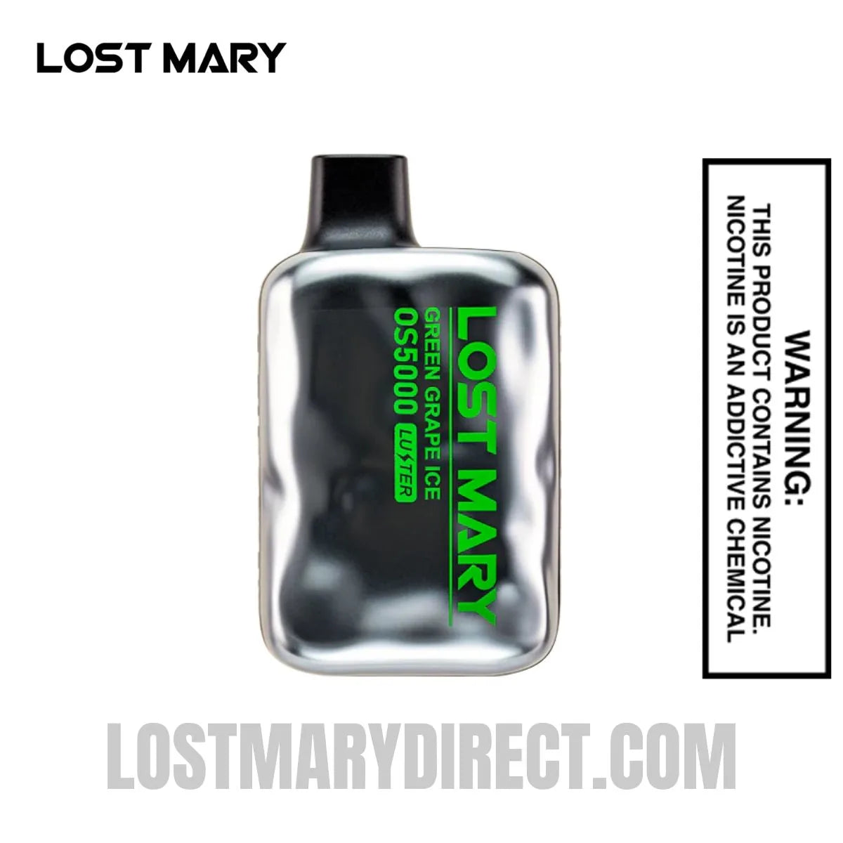 Green Grape Ice Lost Mary OS5000 Luster Vape Green Grape Ice Lost Mary OS5000 Luster Vape