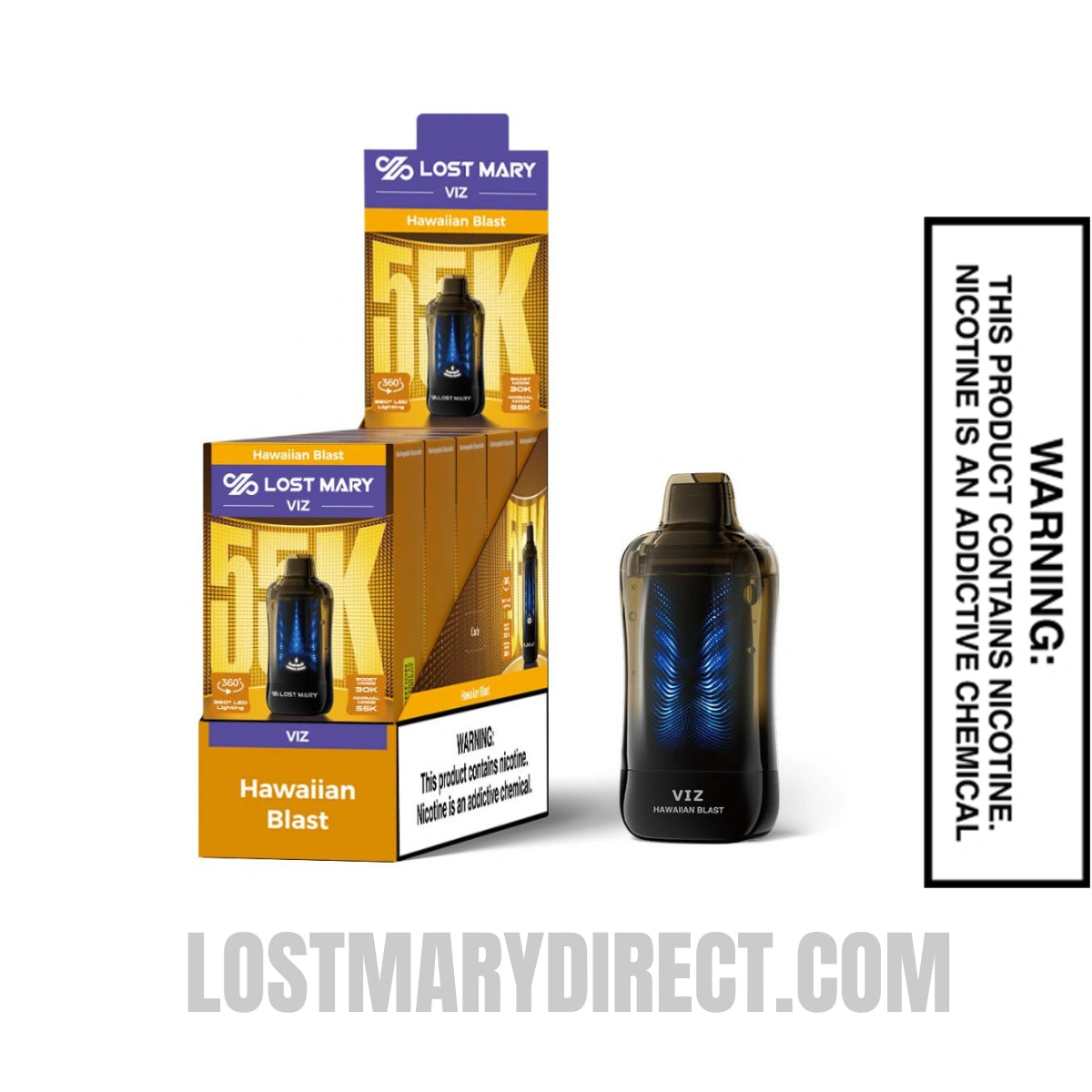 Hawaiian Blast Lost Mary VIZ 55K Disposable Vape With Bundle Pack Hawaiian Blast Lost Mary VIZ 55K Disposable Vape With Bundle Pack