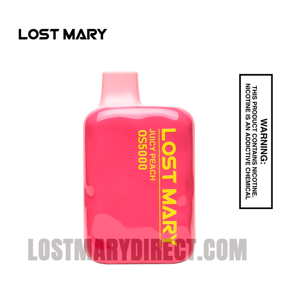 Juicy Peach Lost Mary OS5000 Disposable Vape Juicy Peach Lost Mary OS5000 Disposable Vape