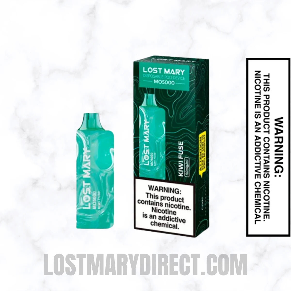 Kiwi Fuse Lost Mary MO5000 Disposable Vape With Package Box Kiwi Fuse Lost Mary MO5000 Disposable Vape With Package Box