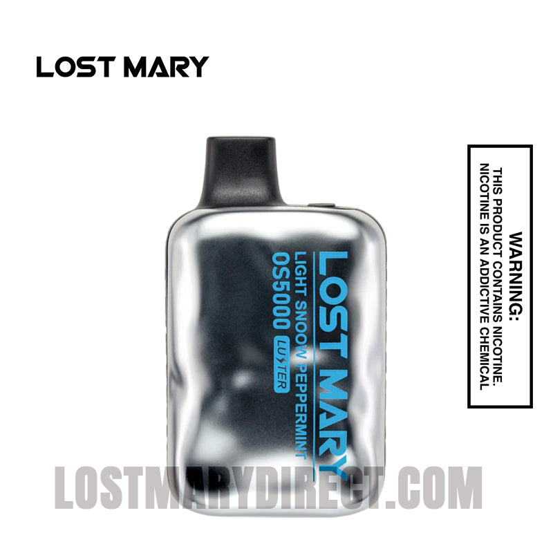 Light Snoow Peppermint Lost Mary OS5000 Luster Disposable Vape Light Snoow Peppermint Lost Mary OS5000 Luster Disposable Vape