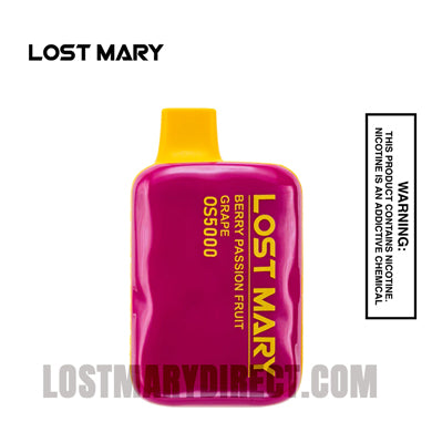 Berry Passion Fruit Grape Lost Mary OS5000 Disposable Vape Berry Passion Fruit Grape Lost Mary OS5000 Disposable Vape