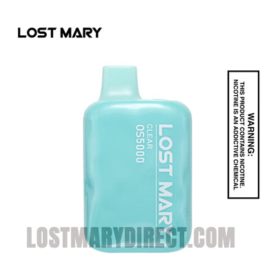 Clear Lost Mary OS5000 Disposable Vape Clear Lost Mary OS5000 Disposable Vape