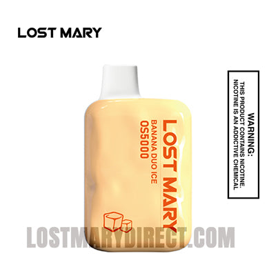 Banana Duo Ice Lost Mary OS5000 Frozen Edition Vape Banana Duo Ice Lost Mary OS5000 Frozen Edition Vape
