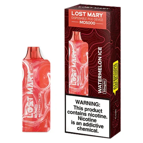 Strawberry Ice Lost Mary MO5000 Disposable Vape With Package Box Strawberry Ice Lost Mary MO5000 Disposable Vape With Package Box