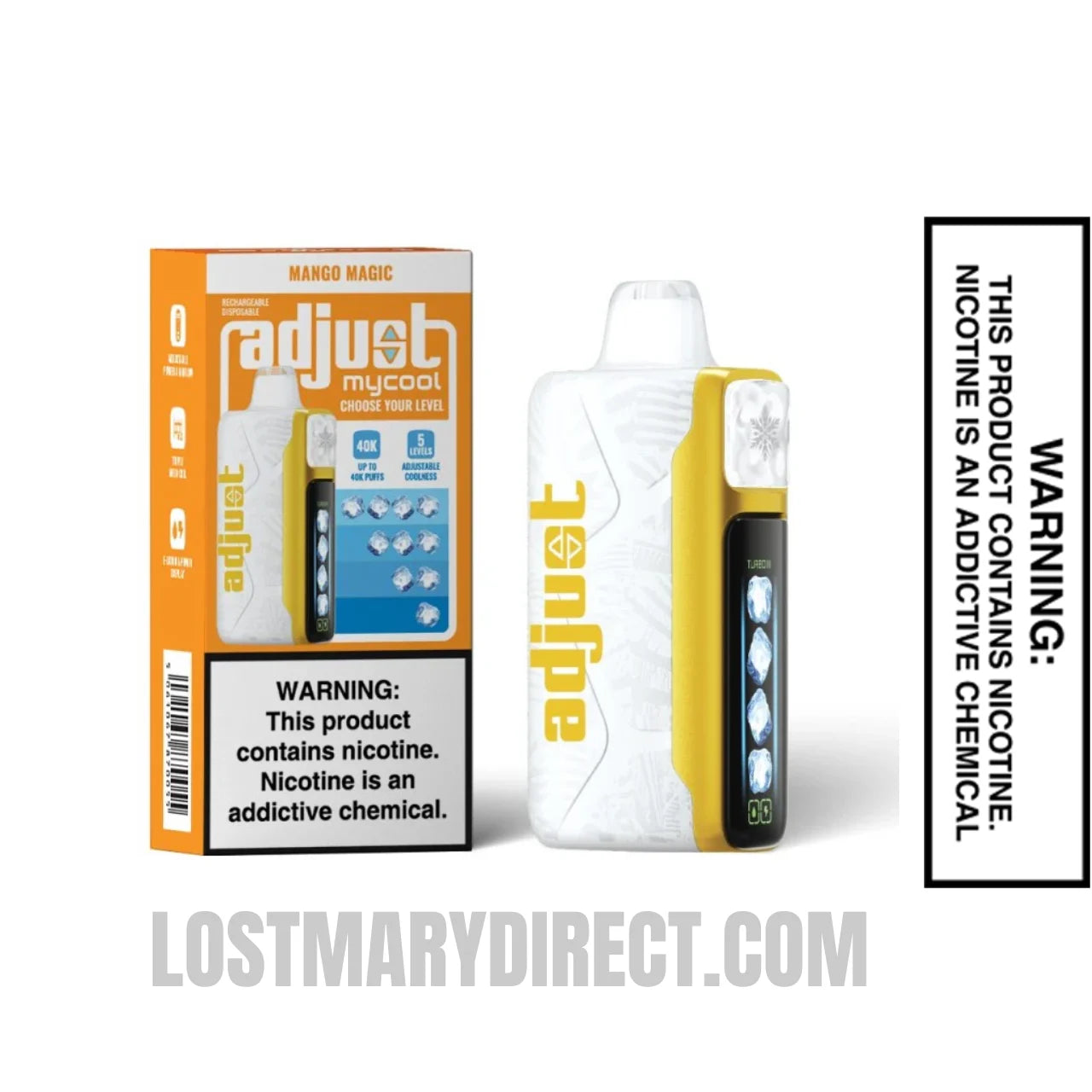 Mango Magic Adjust MyCool 40k Disposable Vape with package box Mango Magic Adjust MyCool 40k Disposable Vape with package box