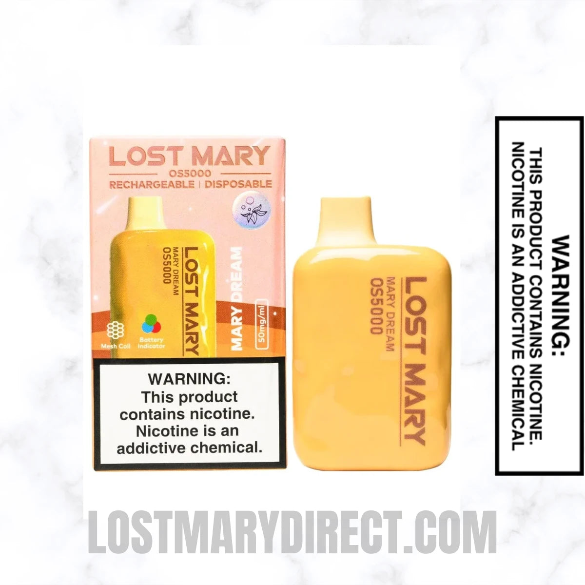 Mary Dream Lost Mary OS5000 Disposable Vape With Package Box Mary Dream Lost Mary OS5000 Disposable Vape With Package Box