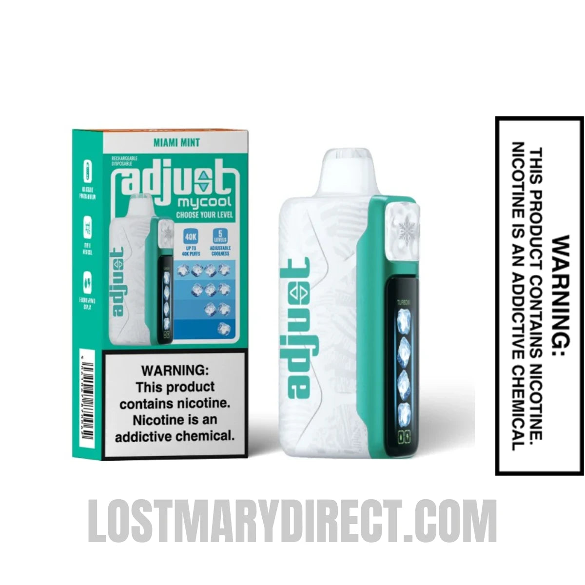 Miami Mint Adjust MyCool 40k Disposable Vape with Package Box Miami Mint Adjust MyCool 40k Disposable Vape with Package Box