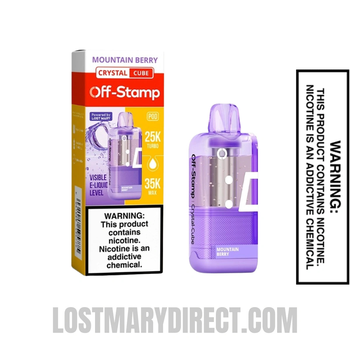 Mountain Berry Off Stamp X Cube Crystal Cube 35K Vape Pod With Package Box Mountain Berry Off Stamp X Cube Crystal Cube 35K Vape Pod With Package Box