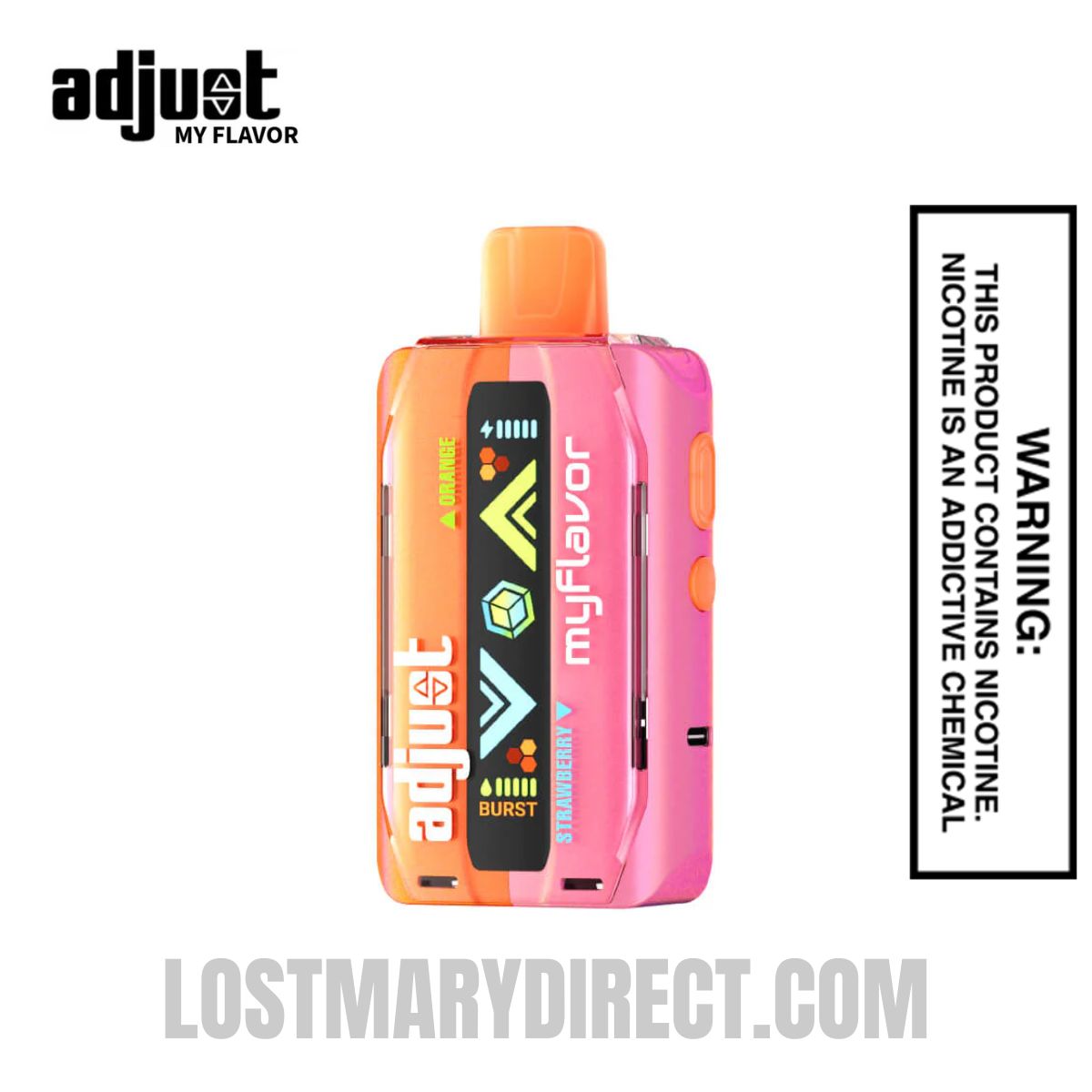 Orange Strawberry Adjust MyFlavor 40k Disposable Vape Orange Strawberry Adjust MyFlavor 40k Disposable Vape