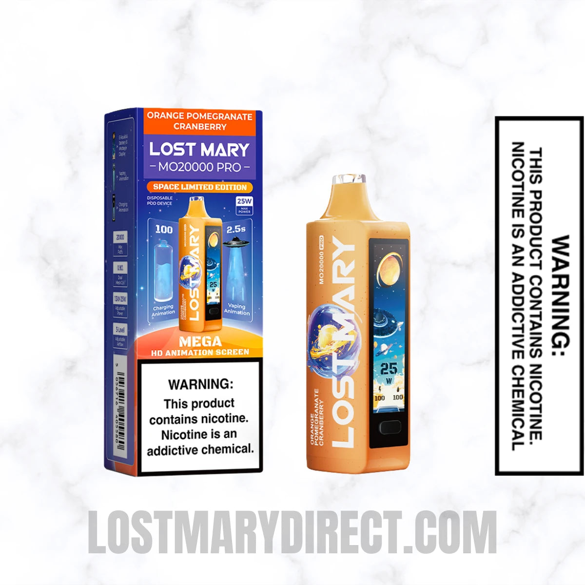 Orange Pomegranate Cranberry Lost Mary MO20000 PRO Diposable Vape With Package Box Orange Pomegranate Cranberry Lost Mary MO20000 PRO Diposable Vape With Package Box