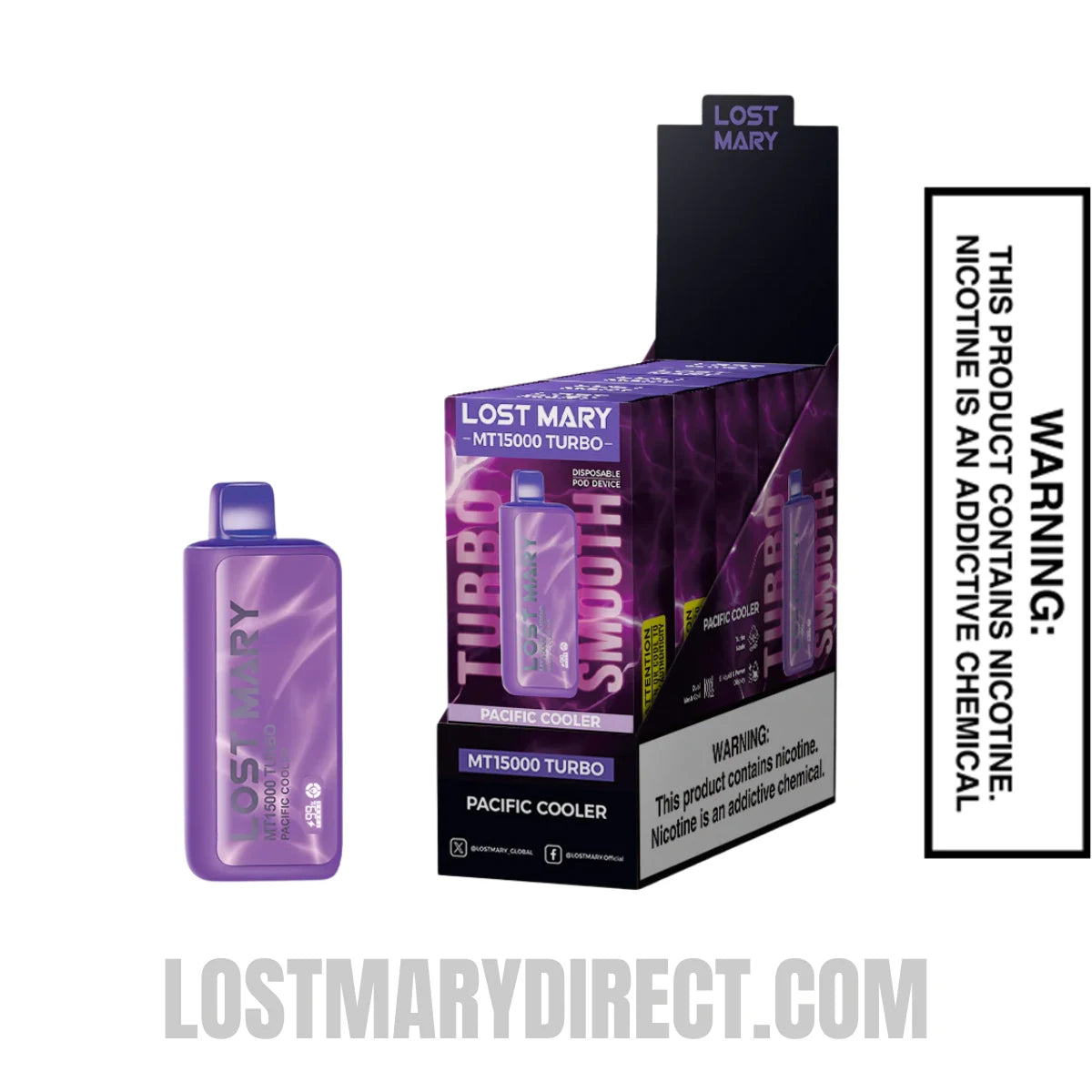 Pacific Cooler Lost Mary MT15000 Turbo Vape with bundle box Pacific Cooler Lost Mary MT15000 Turbo Vape with bundle box