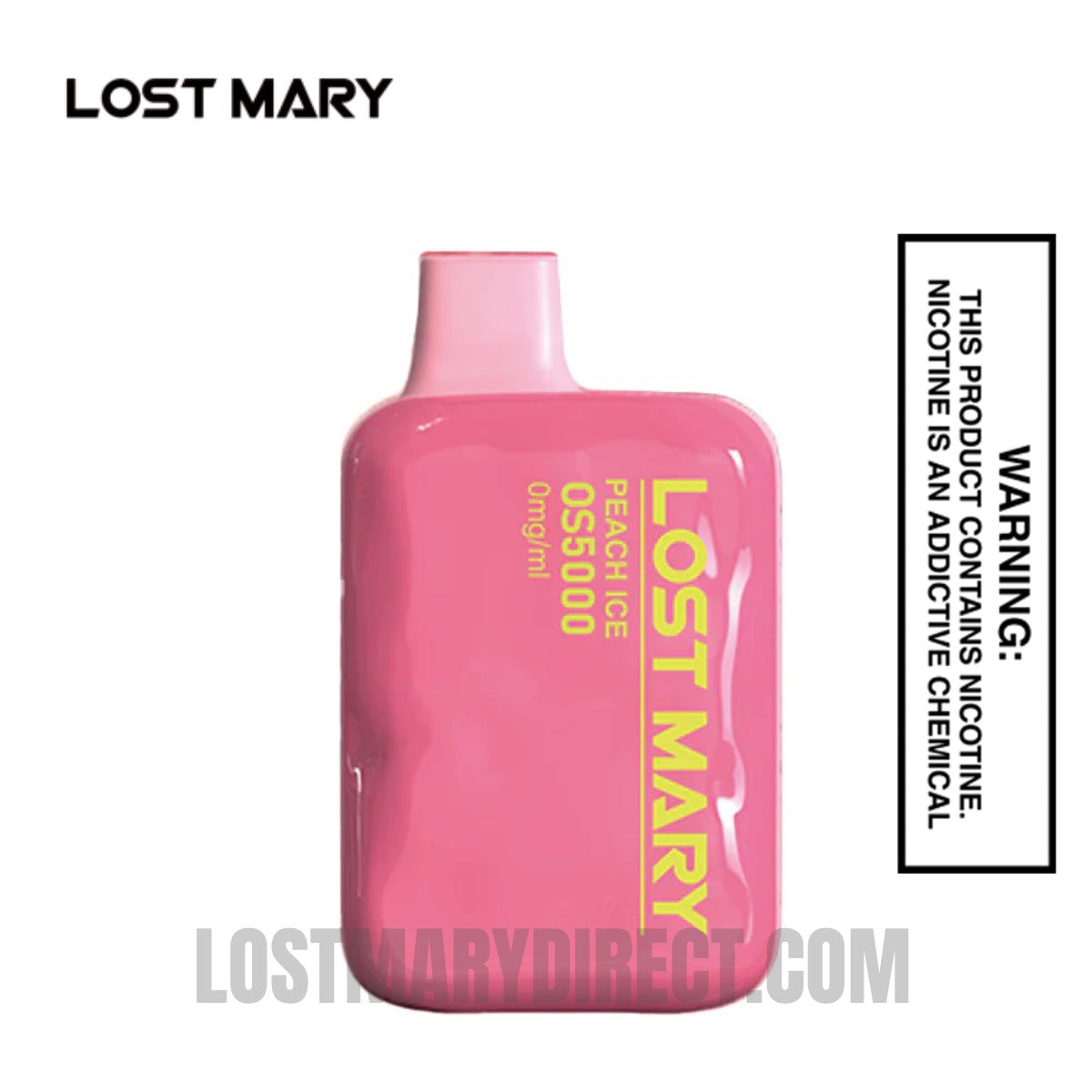 Peach Ice Lost Mary OS5000 Zero Nicotine Vape Peach Ice Lost Mary OS5000 Zero Nicotine Vape
