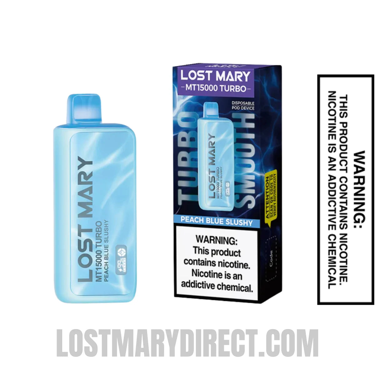 Peach Blue Slushy Lost Mary MT15000 Turbo Vape With Package Box Peach Blue Slushy Lost Mary MT15000 Turbo Vape With Package Box