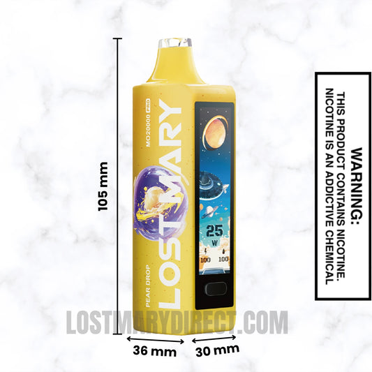 Pear Drop Lost Mary MO20000 PRO Diposable Vape Dimension Pear Drop Lost Mary MO20000 PRO Diposable Vape Dimension