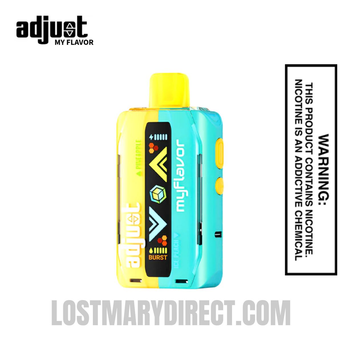 Pineapple Ice Peach Adjust MyFlavor 40k Disposable Vape Pineapple Ice Peach Adjust MyFlavor 40k Disposable Vape