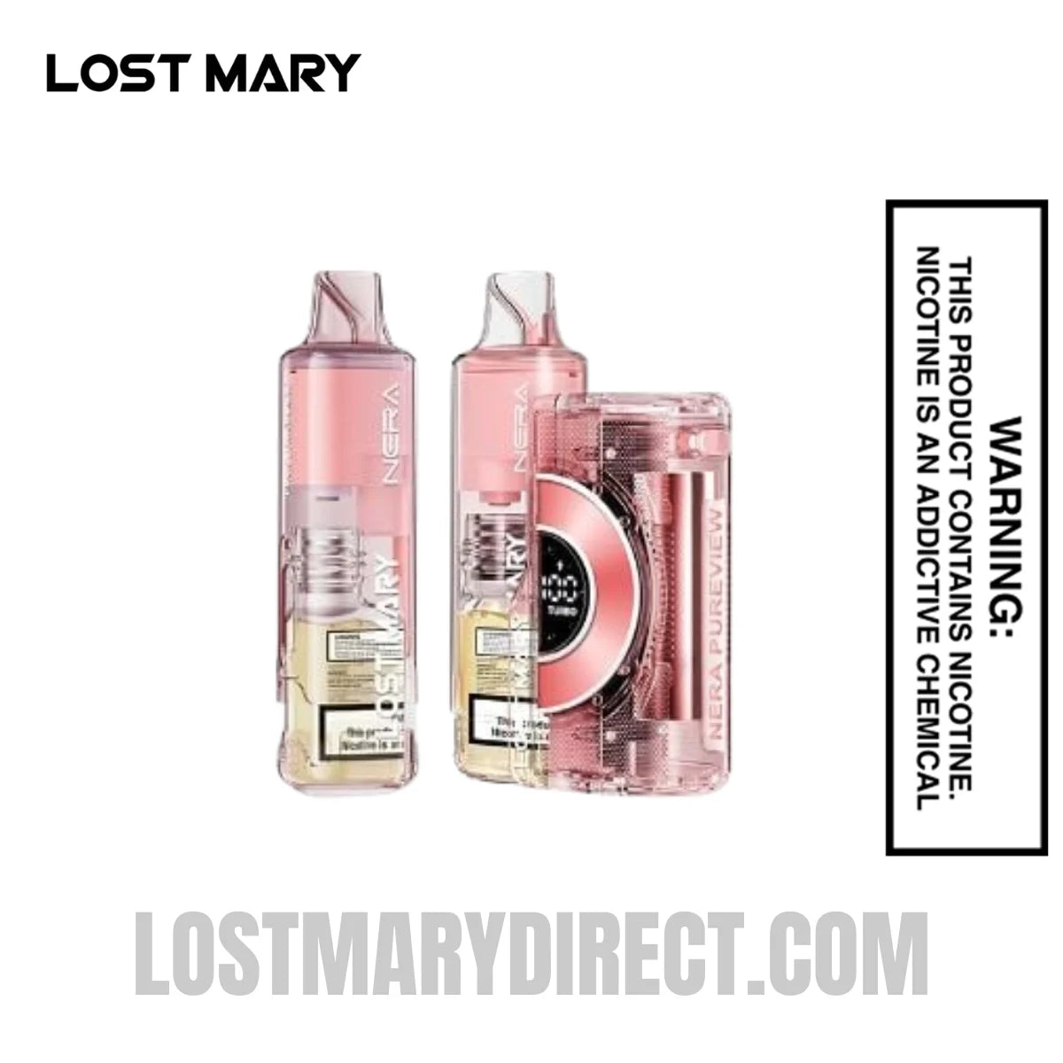 lost mary pink lemonade vape Pink Lemonade Lost Mary Nera Pureview 40K Vape Kit