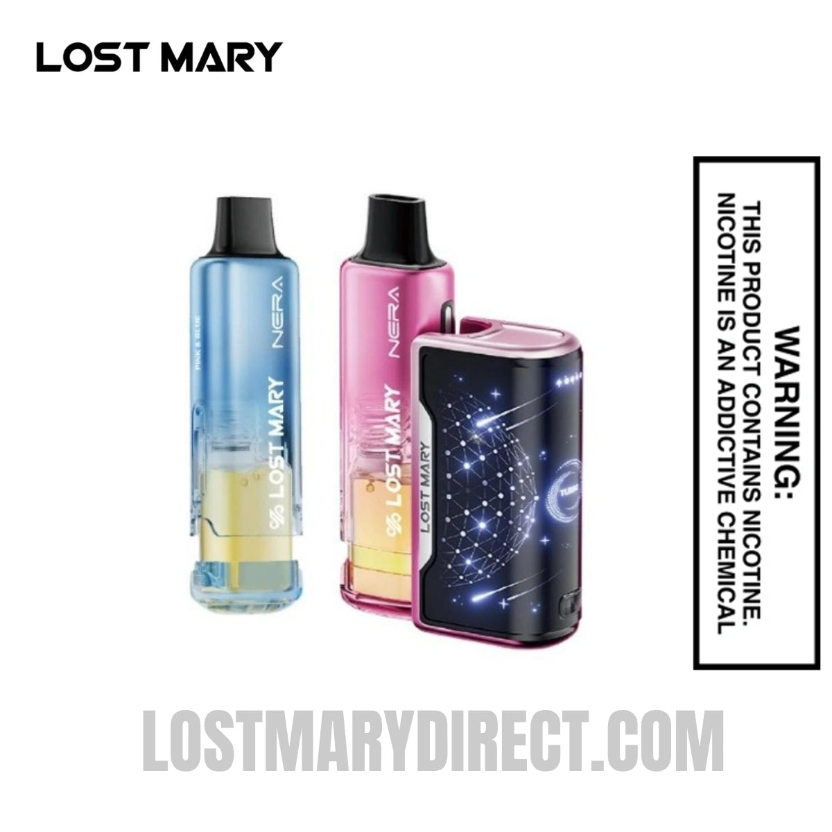 Pink Lemonade & Pink n Blue Lost Mary Nera Fullview 70K Kit Pink Lemonade & Pink n Blue Lost Mary Nera Fullview 70K Kit