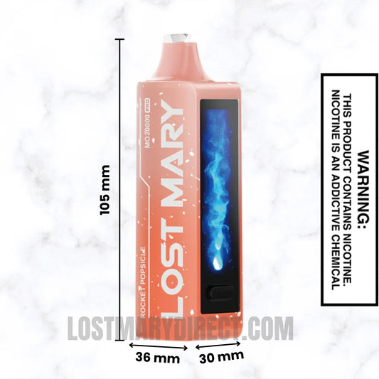 Rocket Popsicle Lost Mary MO20000 PRO Diposable Vape Dimension Rocket Popsicle Lost Mary MO20000 PRO Diposable Vape Dimension