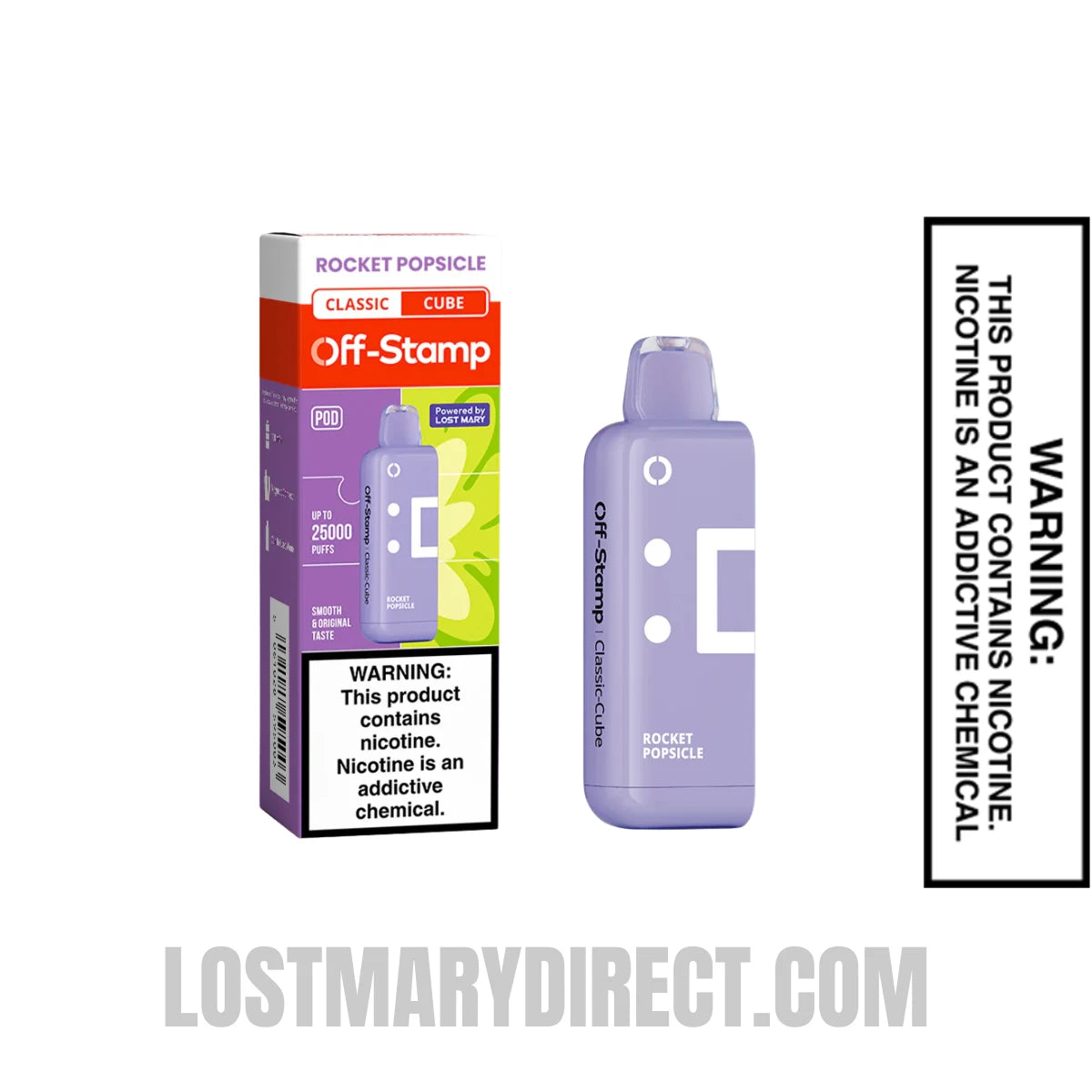 Rocket Popsicle Off Stamp Classic X-Cube Vape Pod With Package Box Rocket Popsicle Off Stamp Classic X-Cube Vape Pod With Package Box