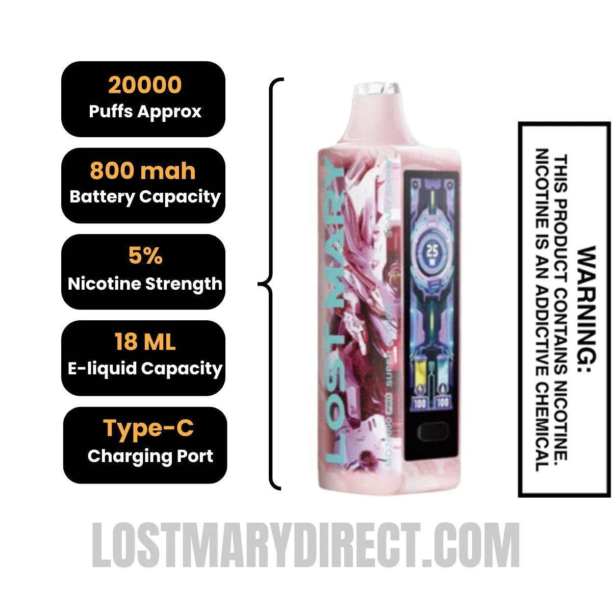 Scary Berry Lost Mary MO20000 PRO Specifcations Scary Berry Lost Mary MO20000 PRO Specifcations