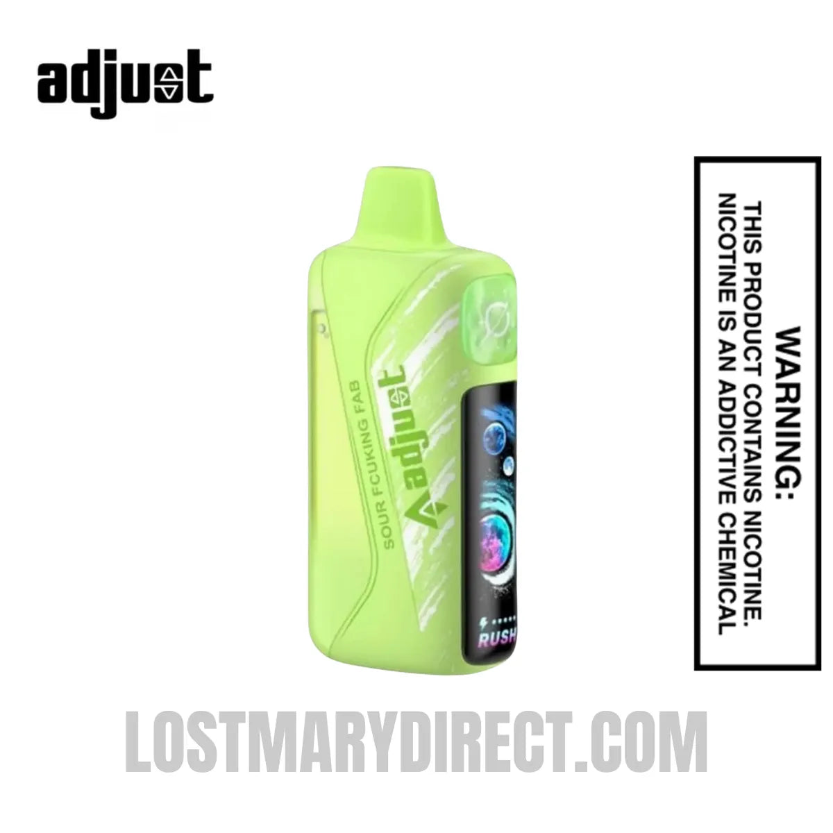sour disposable vape Sour Fcuking Fab Adjust MyRusher 40K Disposable Vape
