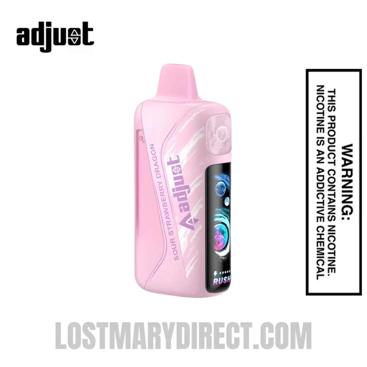 Sour Strawberry Dragon Adjust MyRusher 40K Disposable Vape Sour Strawberry Dragon Adjust MyRusher 40K Disposable Vape