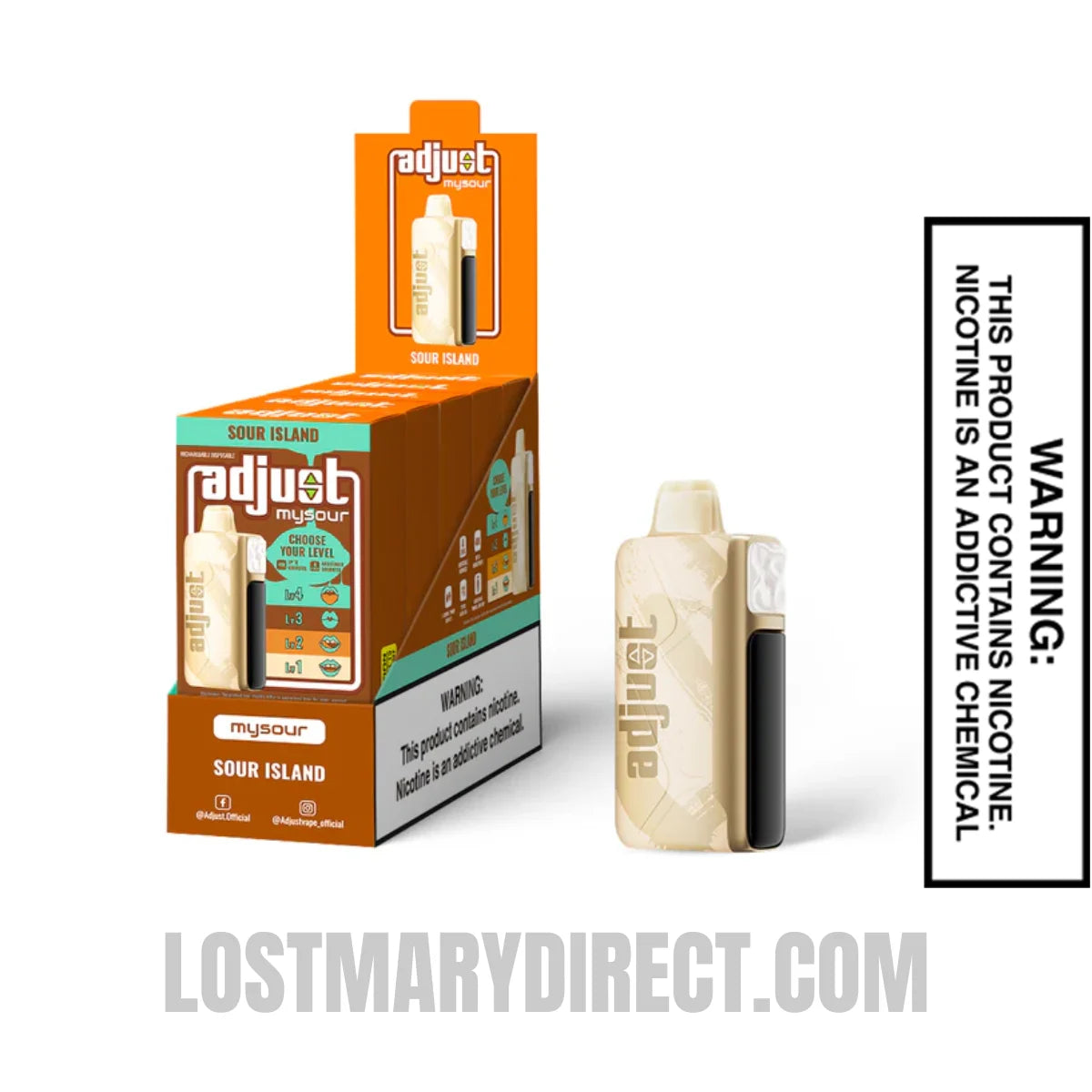 Sour Island Adjust MySour 40K Disposable Vape Bundle Sour Island Adjust MySour 40K Disposable Vape Bundle