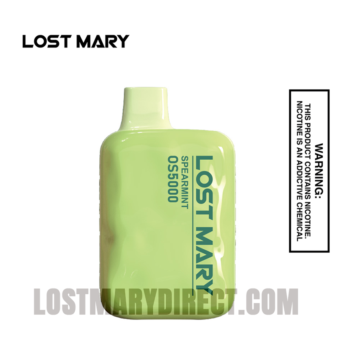 Spearmint Lost Mary OS5000 Disposable Vape Spearmint Lost Mary OS5000 Disposable Vape